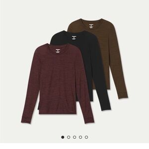 Bombas: Merino Wool Blend Crew Neck Long Sleeve T-Shirt (3)
